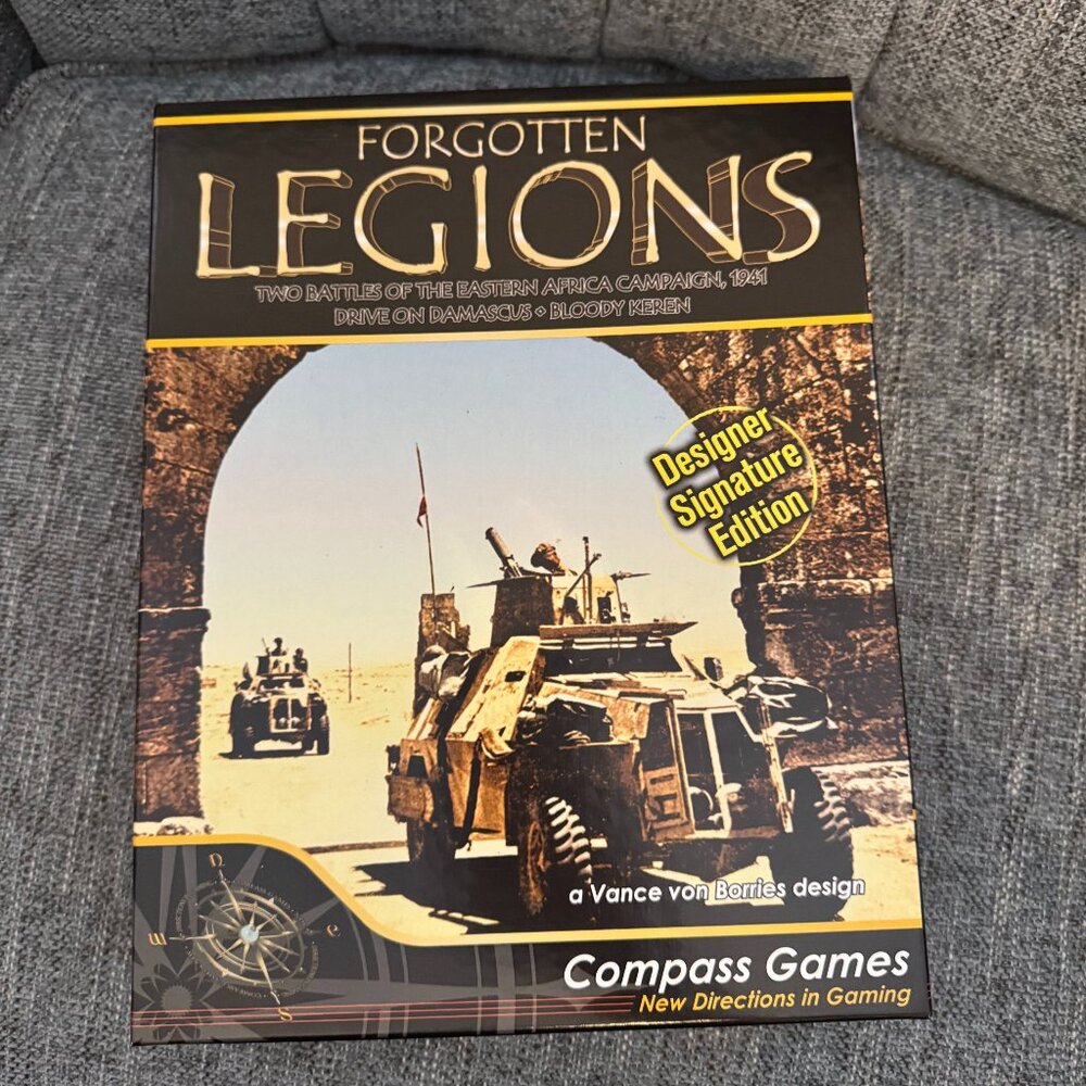 Forgotten Legions: Designer Signature Edition (open, unpunched) Compass Games